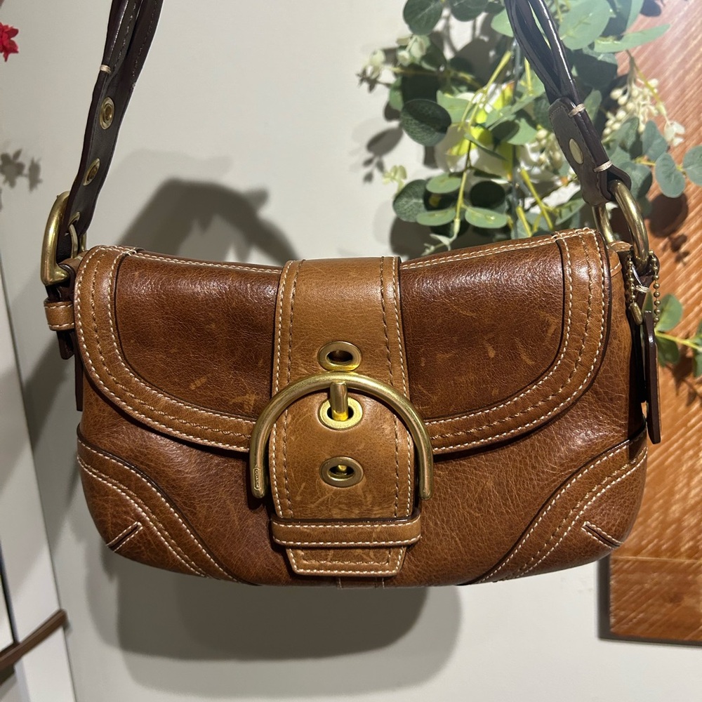 Coach Soho Shoulder Bag with Brass Hardware